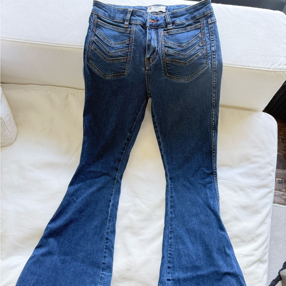 Free people bell bottom jeans